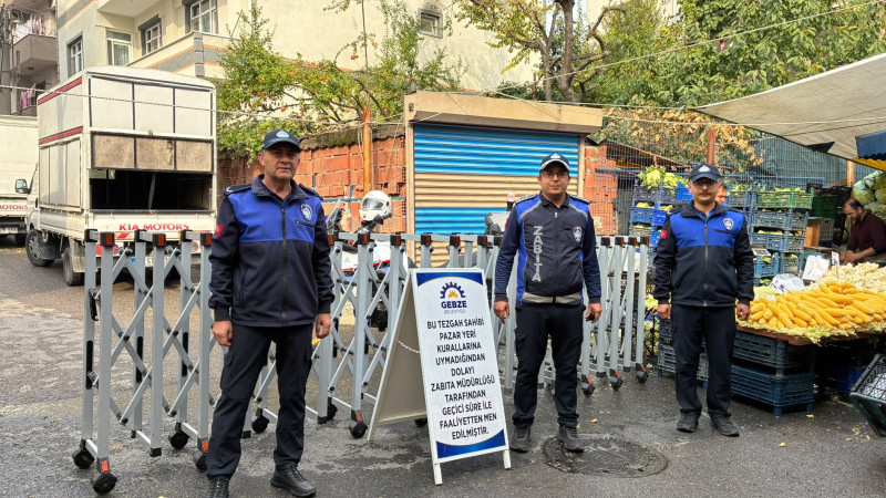 Gebze Zabıtasından Pazar Yerlerinde Denetim