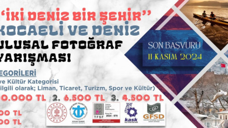 Kocaeli’nin Tek Ulusal Fotoğraf Yarışması “İki Deniz Bir Şehir” Başladı