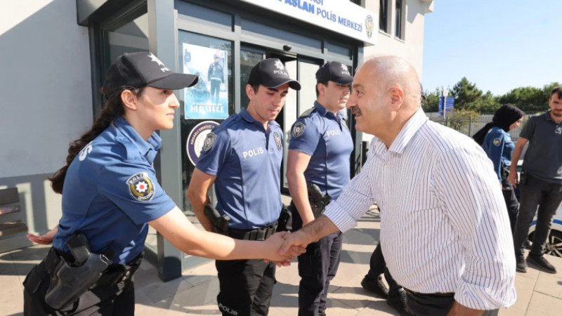 Büyükgöz'den Şehit Faruk Aslan Polis Merkezi’ne ziyaret 