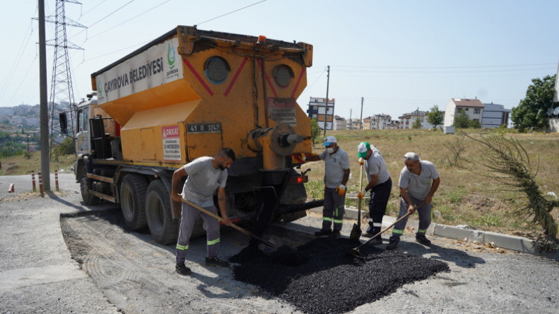 Çayırova Fen işleri ekiplerinin saha çalışmaları sürüyor