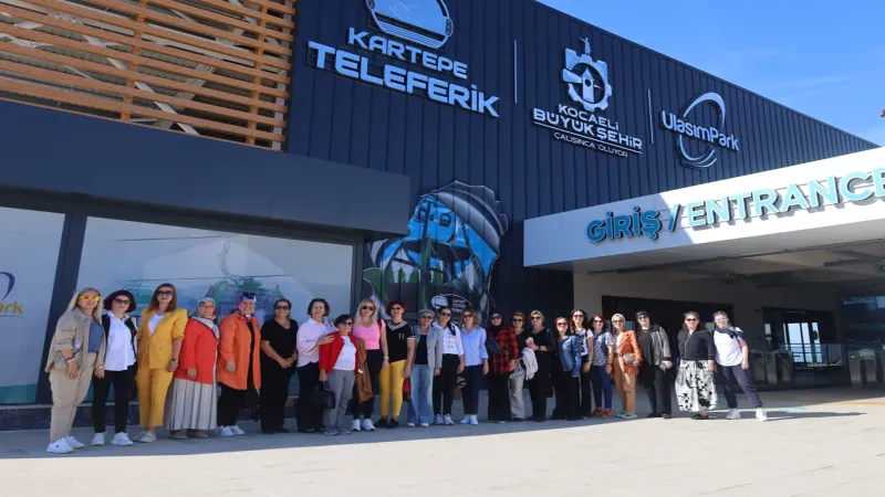 Kocaeli'de kadın muhtarların teleferik gezisi