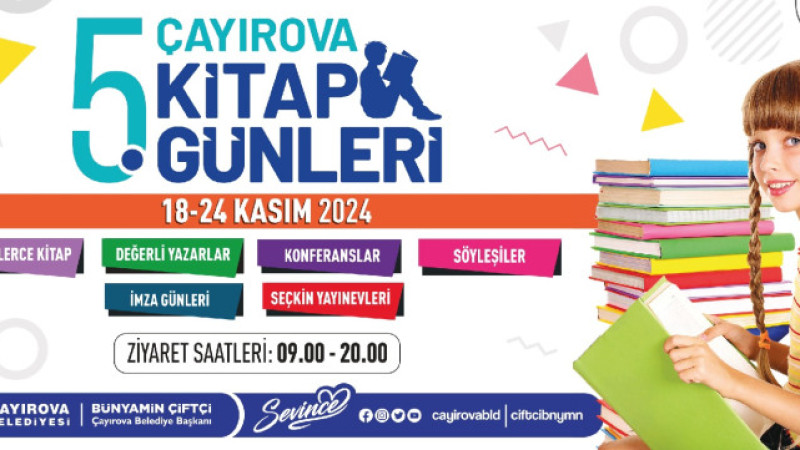 Çayırova 5. Kitap Günleri, yarın kapılarını açıyor