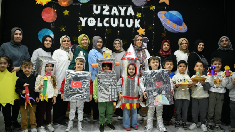 Çayırovalı minikler, uzay keşfine çıktı