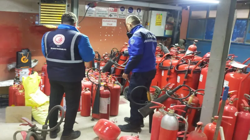 Kocaeli Zabıtası'ndan yangın tüpü fiyatlarına sıkı denetim