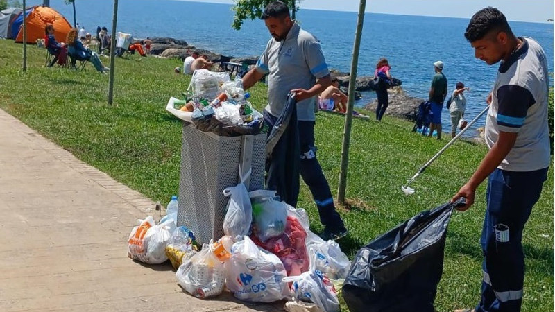 Sahiller temiz, tatilciler memnun