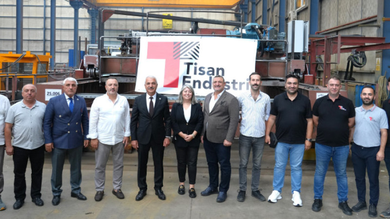 Başkan Aslantaş ve Ekibinden Tisan Endüstri'ye Ziyaret
