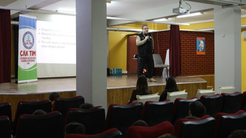 ÇAK-TİM, okullarda afet farkındalık eğitimlerine başladı