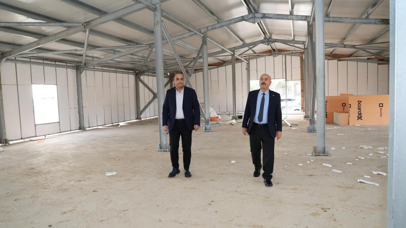 Gebze’de Geçici Kaymakamlık Binasın da Çalışmalar Sürüyor