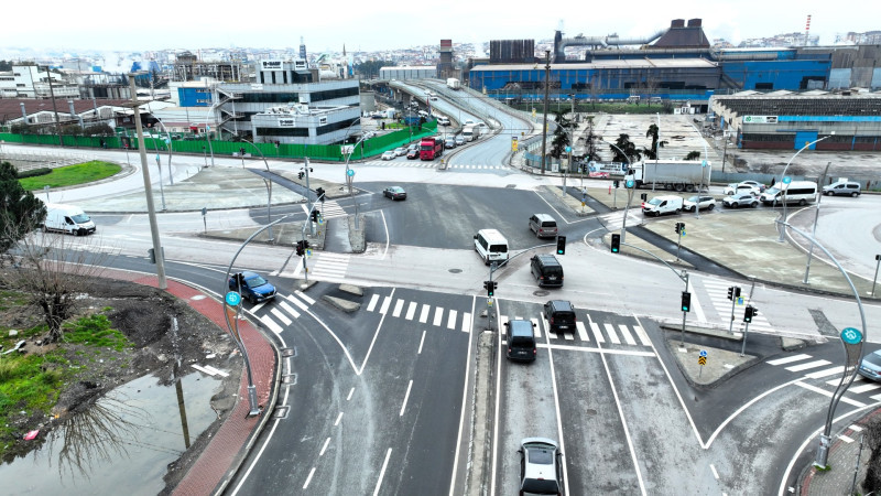 Gebze Feniş Kavşağı’nda trafik rahat ve akıcı
