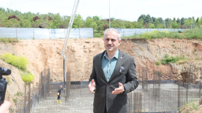 Kültür evi projesinin temel beton serimi gerçekleştirildi