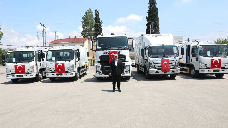 Darıca’nın hizmet ordusuna 5 yeni araç