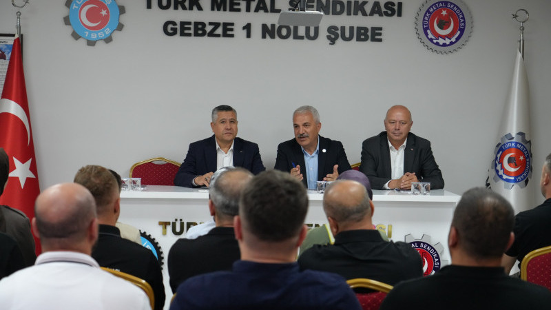 Başkan Aslantaş Türk Metal Sendikası Gebze Şubesini Ziyaret Etti