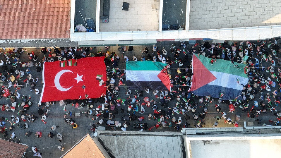 Gebze Şehit Haniye ve Filistin için meydanda